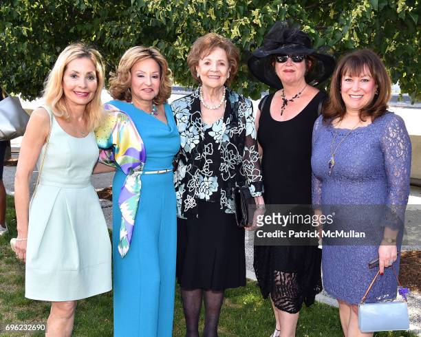 Mona Albert, Lynn Goldstein, Matilda Cuomo, Susan Rosenthal and Lisa Werkstell attend the Four Freedoms Park Conservancy's Sunset Garden Party...