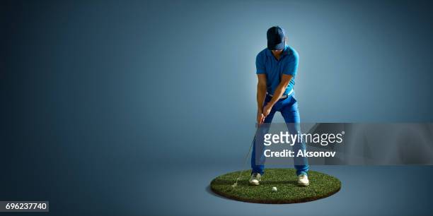 golf player in action - golf driver stock pictures, royalty-free photos & images