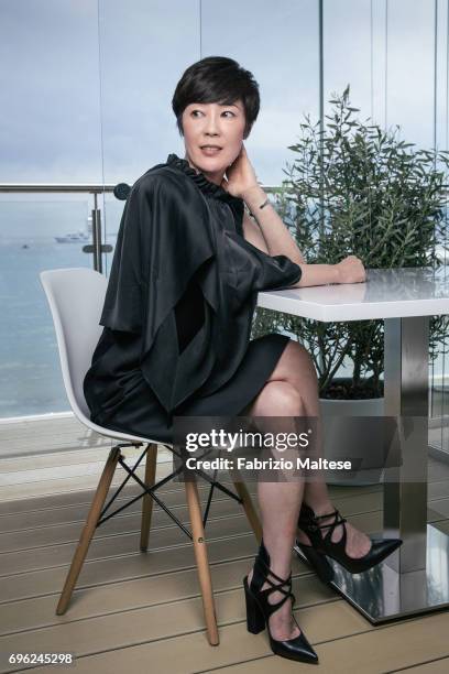 Actor Shinobu Terajima is photographed for the Hollywood Reporter on May 22, 2017 in Cannes, France.