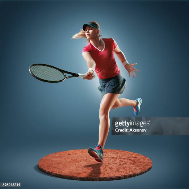 tennis-spieler in aktion - tennis 2017 stock-fotos und bilder