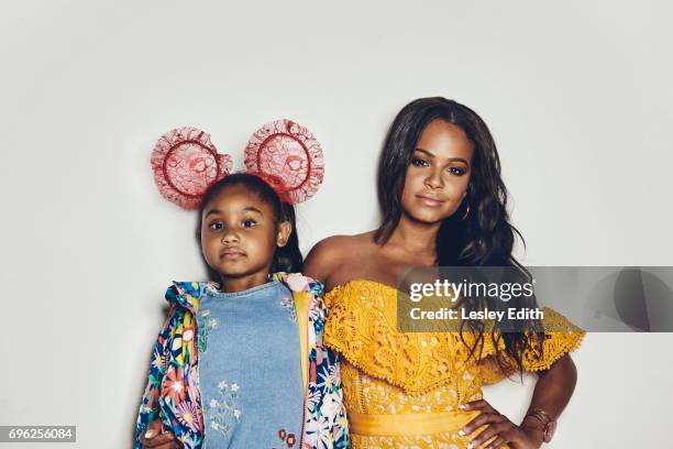 Singer Christina Milian is photographed with her daughter Violet for Posh Kids magazine on March 28, 2017 in Los Angeles, California.