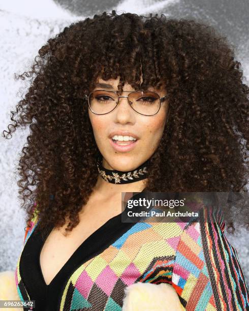 Actress Grace Gibson attends the premiere of Lionsgate's "All Eyez On Me" on June 14, 2017 in Los Angeles, California.