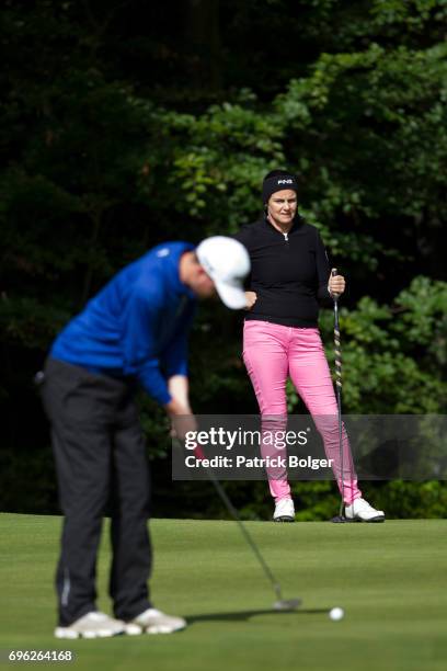 Hazel Kavanagh from Carr Golf Centre at Spawell during the Titleist and Footjoy PGA Professional Championship at Luttrellstown Castle on June 15,...