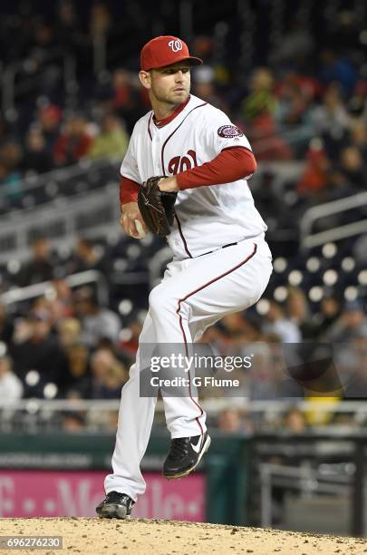 Jacob Turner of the Washington Nationals pitches against the Arizona Diamondbacks at Nationals Park on May 3, 2017 in Washington, DC.