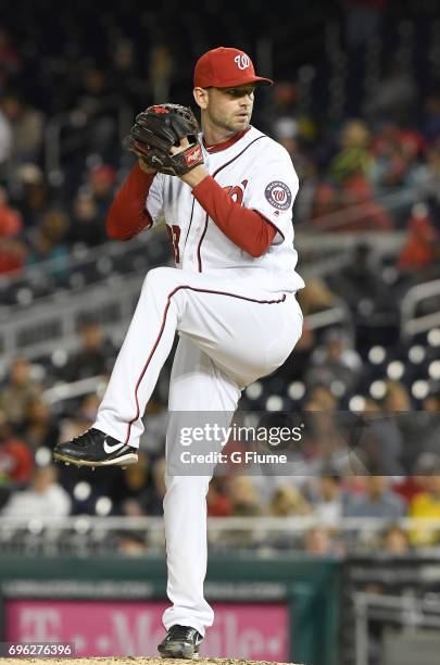 Jacob Turner of the Washington Nationals pitches against the Arizona Diamondbacks at Nationals Park on May 3, 2017 in Washington, DC.