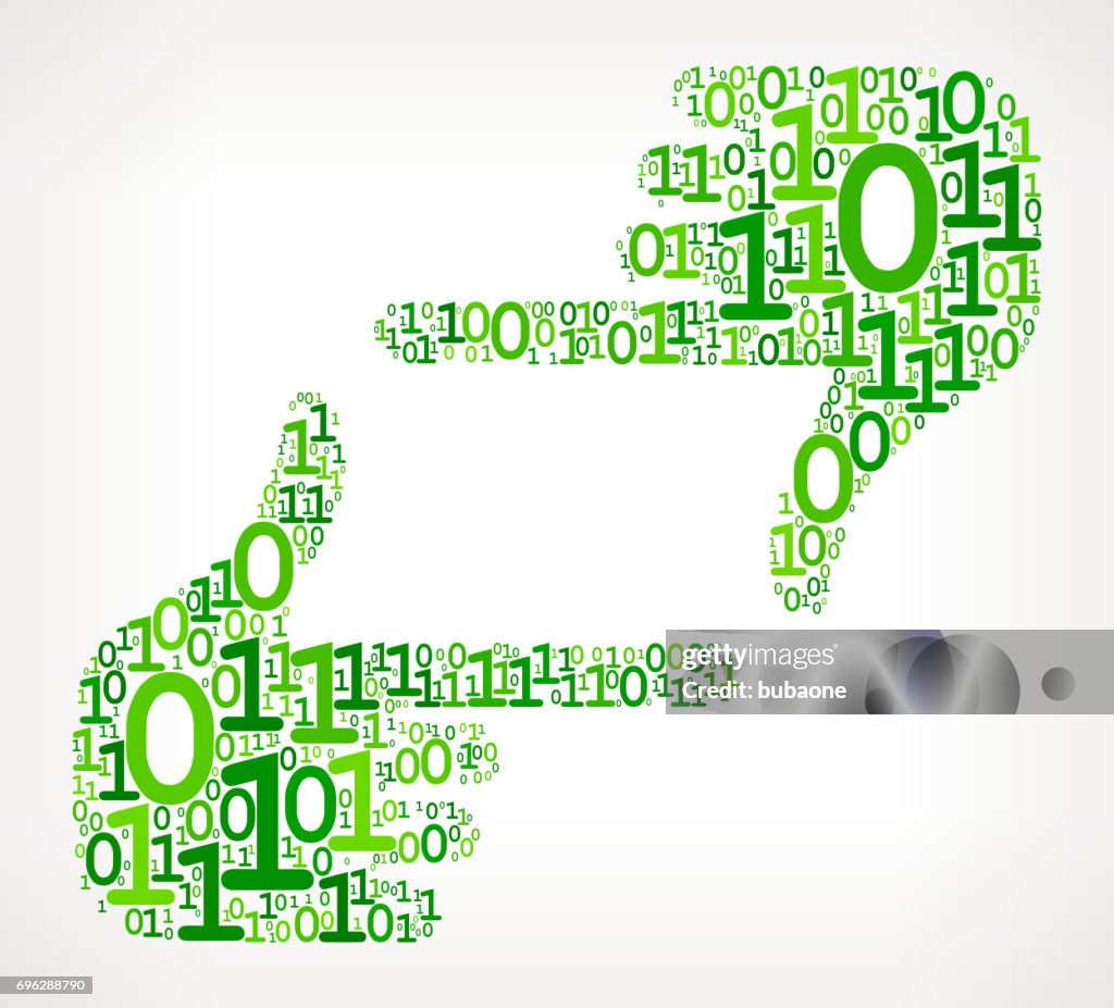 Hand Framing Binary Code Zero One Vector Illustration High-Res Vector ...
