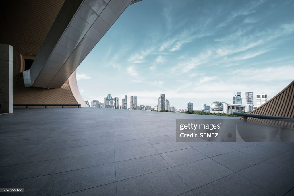 Shanghai Poly Grand Theatre and Town square