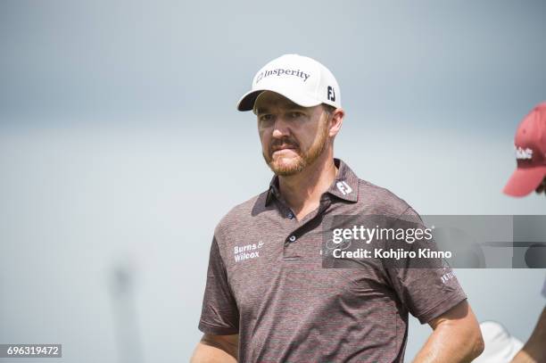 Closeup of Jimmy Walker in action Wednesday practice at Erin Hills GC. Hartford, WI 6/14/2017 CREDIT: Kohjiro Kinno