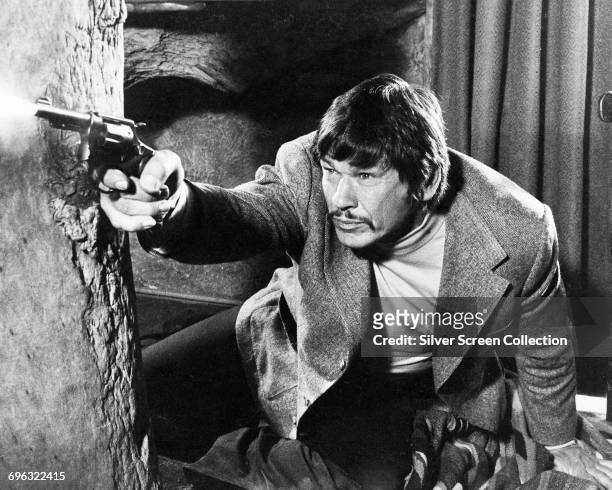 Actor Charles Bronson in a still from the film 'The Stone Killer', 1973.