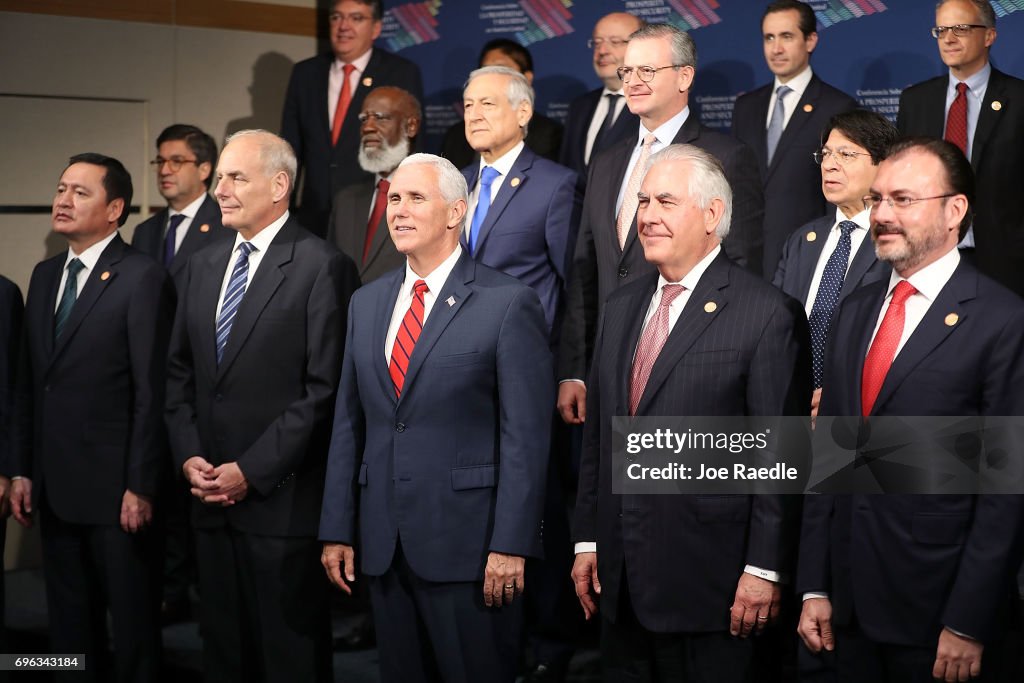 Vice President Pence Speaks At Conference On Prosperity And Security In Central America