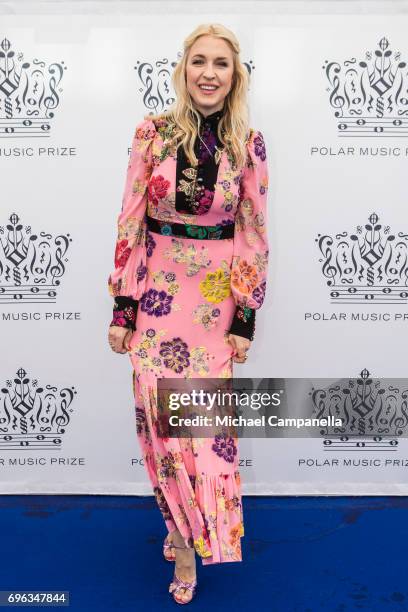 Emilia de Poret attends an award ceremony for the Polar Music Prize at Konserthuset on June 15, 2017 in Stockholm, Sweden.