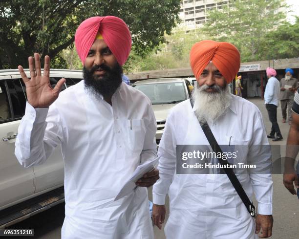 Opposition leaders - Lok Insaf Party at Punjab Vidhan Sabha Session on June 15, 2017 in Chandigarh, India.