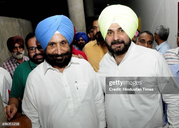 Punjab Cabinet Minister Navjot Singh Sidhu at Punjab Vidhan Sabha Session on June 15, 2017 in Chandigarh, India.