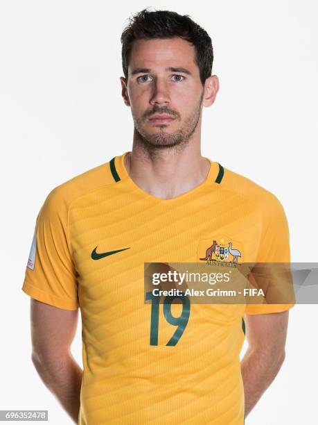 Ryan McGowan poses for a picture during the Australia team portrait session on June 15, 2017 in Sochi, Russia.