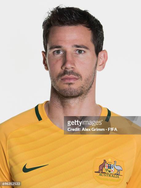 Ryan McGowan poses for a picture during the Australia team portrait session on June 15, 2017 in Sochi, Russia.