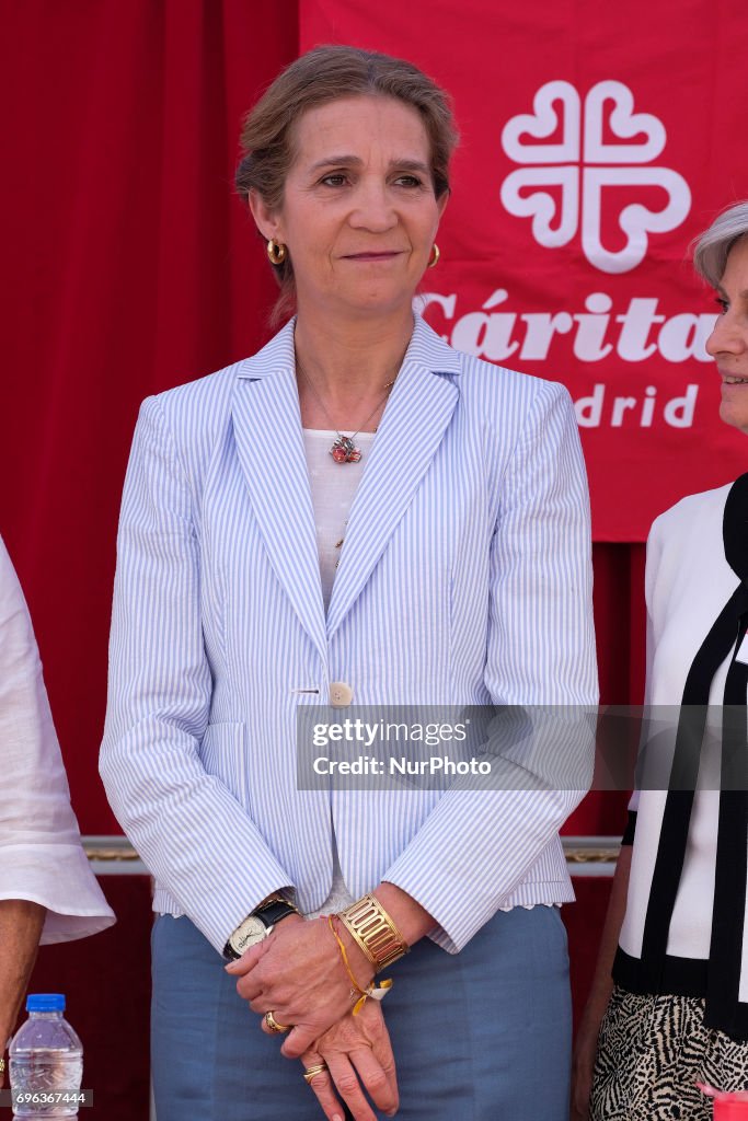 Princess Elena Attends 'Charity Day' in Madrid