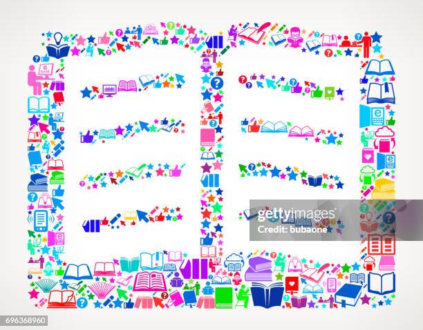 book reading books and education vector icon background - book launch background stock illustrations