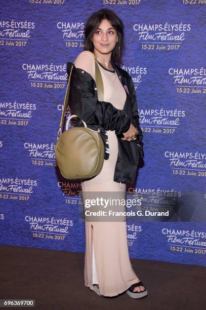 Camelia Jordana attends the 6th Champs Elysees Film Festival : Opening Ceremony in Paris on June 15, 2017 in Paris, France.