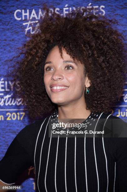 Stefi Celma attends the 6th Champs Elysees Film Festival : Opening Ceremony in Paris on June 15, 2017 in Paris, France.