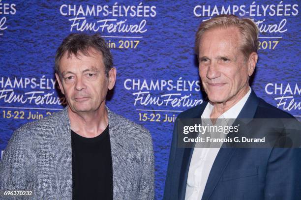 Randal Kleiser and Pierre Lemaitre attend the 6th Champs Elysees Film Festival : Opening Ceremony in Paris on June 15, 2017 in Paris, France.