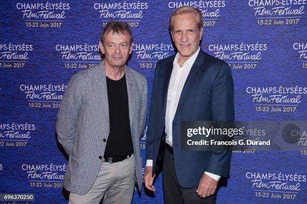 Randal Kleiser and Pierre Lemaitre attend the 6th Champs Elysees Film Festival : Opening Ceremony in Paris on June 15, 2017 in Paris, France.