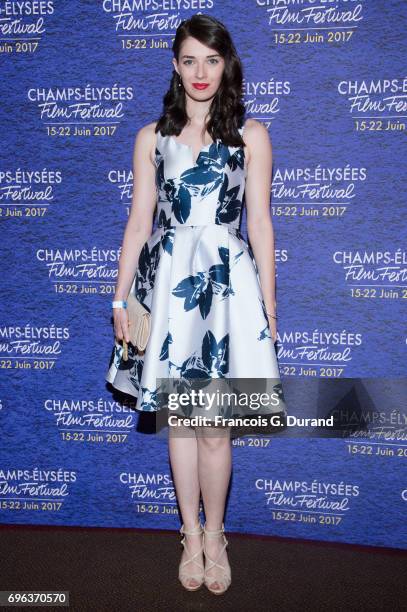 Sarah Barzyk attends the 6th Champs Elysees Film Festival : Opening Ceremony in Paris on June 15, 2017 in Paris, France.