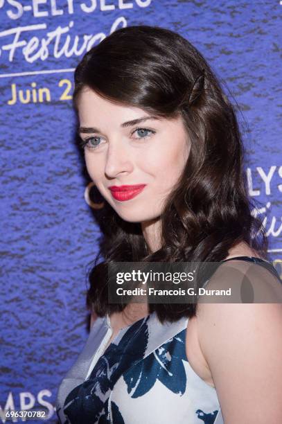 Sarah Barzyk attends the 6th Champs Elysees Film Festival : Opening Ceremony in Paris on June 15, 2017 in Paris, France.