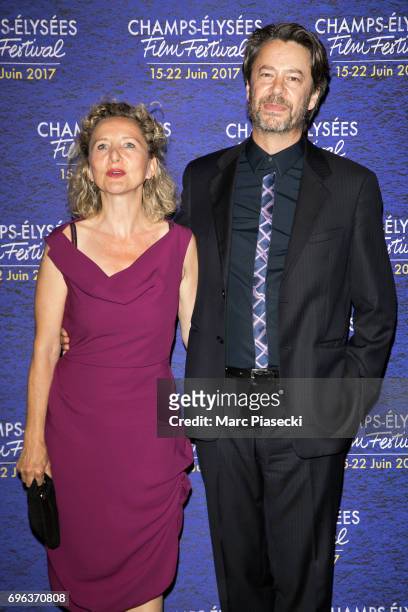 Helene Babu and Thibault de Montalembert attend the 6th 'Champs-Elysees Film Festival' at Cinema Gaumont Marignan on June 15, 2017 in Paris, France.