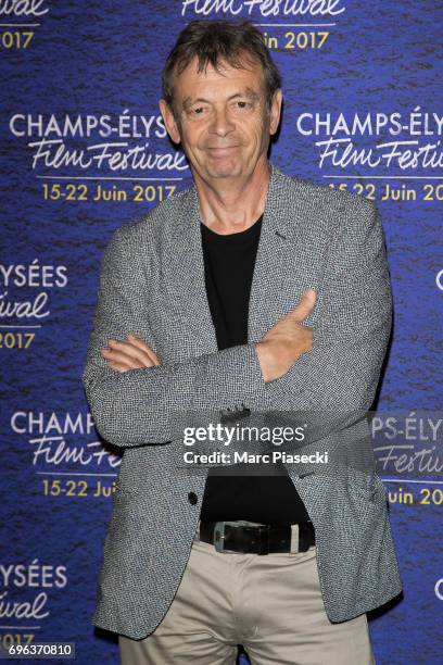 Author Pierre Lemaitre attends the 6th 'Champs-Elysees Film Festival' at Cinema Gaumont Marignan on June 15, 2017 in Paris, France.