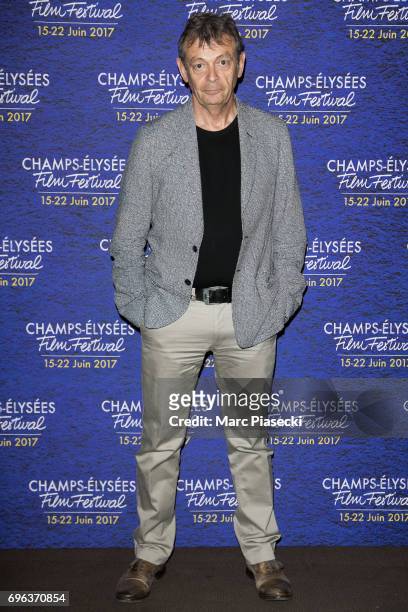 Author Pierre Lemaitre attends the 6th 'Champs-Elysees Film Festival' at Cinema Gaumont Marignan on June 15, 2017 in Paris, France.