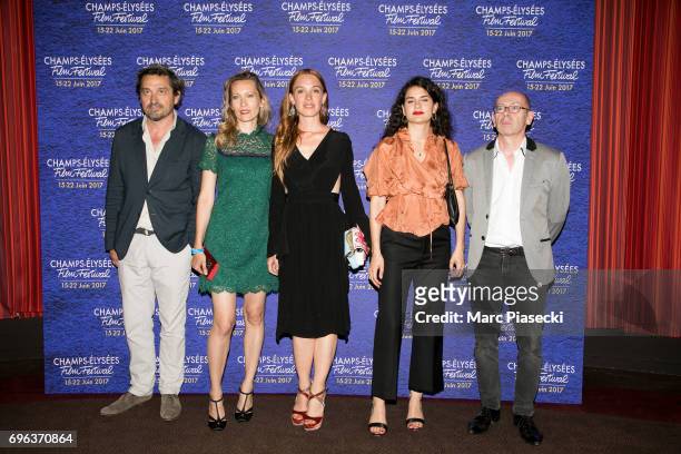 Louis-Do De Lencquesaing, Dounia Sichov, Laetitia Dosch, Marie-Louise Khondji and Christophe Taudiere attend the 6th 'Champs-Elysees Film Festival'...