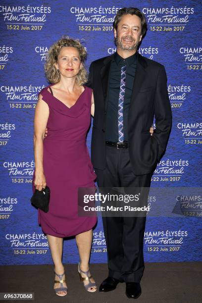 Helene Babu and Thibault de Montalembert attend the 6th 'Champs-Elysees Film Festival' at Cinema Gaumont Marignan on June 15, 2017 in Paris, France.