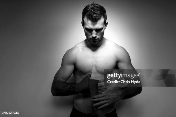 Jeff Horn poses during a training session on June 15, 2017 in Brisbane, Australia.