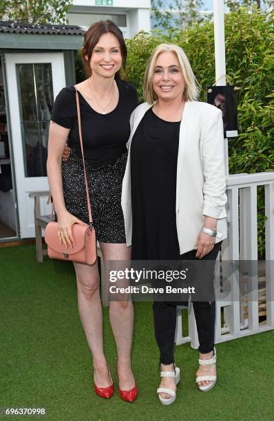 Sophie Ellis-Bextor and Brix Smith attend Microsoft's Surface Garden Sessions at The Gardening Society on June 15, 2017 in London, England.