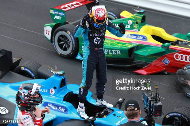 Sebastien Buemi of Switzerland during the Formula-E Championship 2017 on May 13, 2017 in Monte Carlo, Monaco.