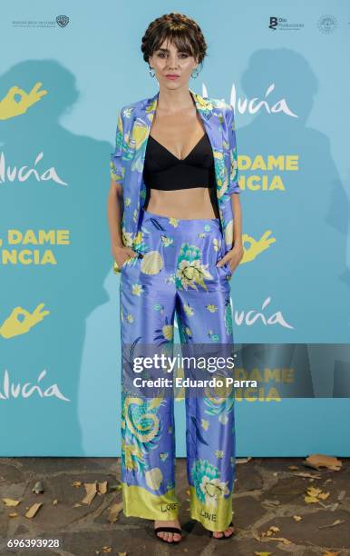 Actress Irene Arcos attends the 'Senor, dame paciencia' premiere at Fortuny Palace on June 15, 2017 in Madrid, Spain.