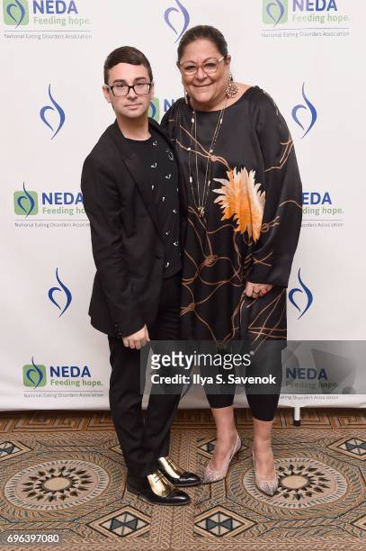 Fashion Designer Christian Siriano and Fern Mallis attend the 15th Annual Benefit Gala, "An Evening Unmasking Eating Disorders