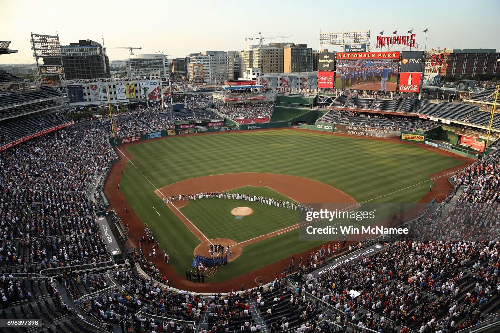 Lawmakers Play In Congressional Baseball Game One Day After Shooting Incident