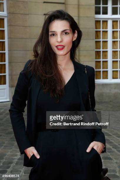 Actress Bojana Panic attends the Jean-Paul Gaultier "Scandal" Fragrance Launch at Hotel de Behague on June 15, 2017 in Paris, France