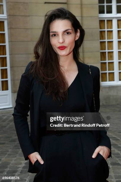 Actress Bojana Panic attends the Jean-Paul Gaultier "Scandal" Fragrance Launch at Hotel de Behague on June 15, 2017 in Paris, France