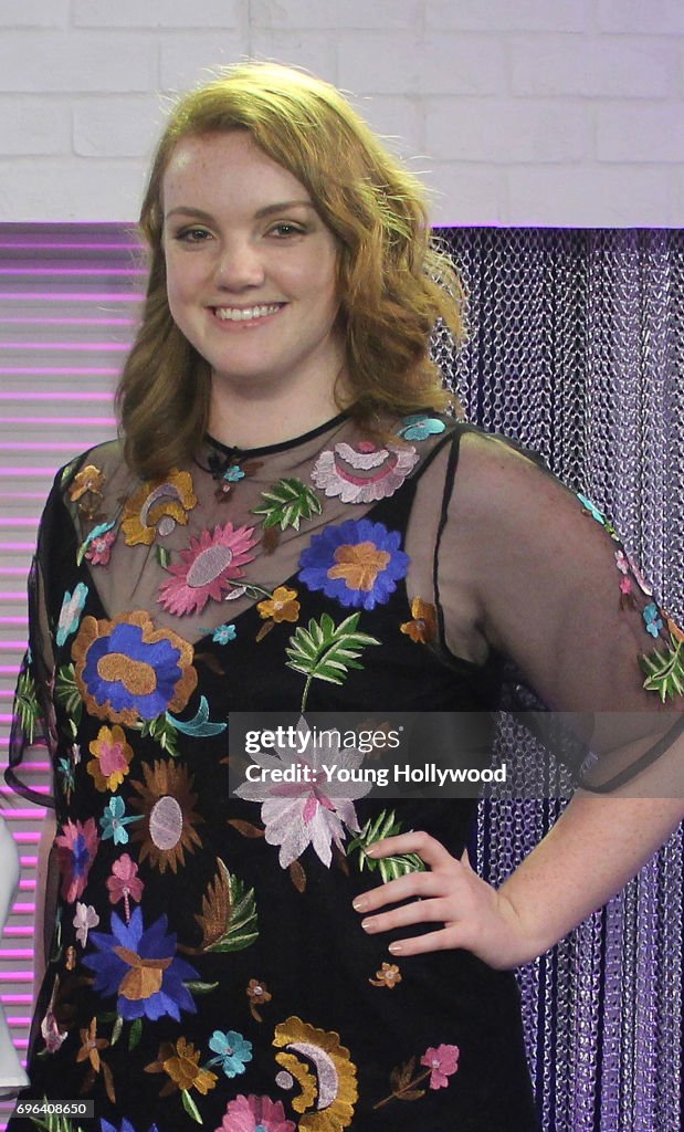 Shannon Purser Visits Young Hollywood Studio