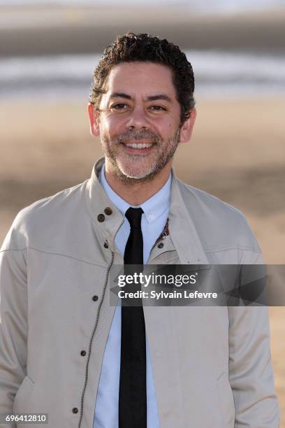 Actor Manu Payet attends jury photocall during the 2nd day of 31st Cabourg Film Festival on June 15, 2017 in Cabourg, France.