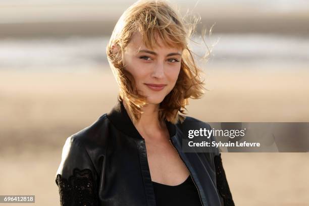 Actress Nora Arnezeder attends jury photocall during the 2nd day of 31st Cabourg Film Festival on June 15, 2017 in Cabourg, France.