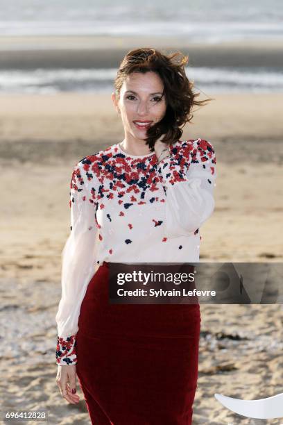 Actress Aure Atika attends jury photocall during the 2nd day of 31st Cabourg Film Festival on June 15, 2017 in Cabourg, France.