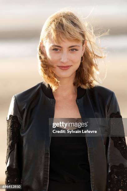 Actress Nora Arnezeder attends jury photocall during the 2nd day of 31st Cabourg Film Festival on June 15, 2017 in Cabourg, France.