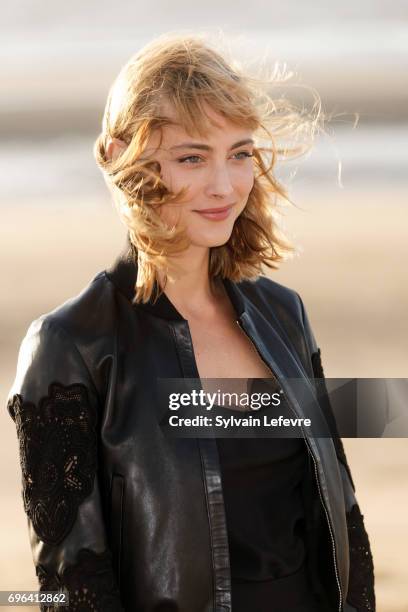 Actress Nora Arnezeder attends jury photocall during the 2nd day of 31st Cabourg Film Festival on June 15, 2017 in Cabourg, France.