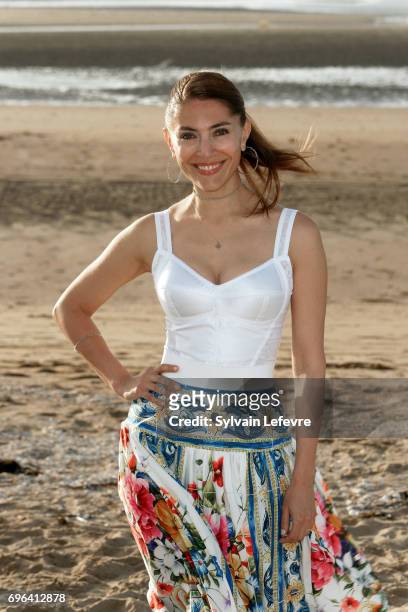 Actress Caterina Murino attends jury photocall during the 2nd day of 31st Cabourg Film Festival on June 15, 2017 in Cabourg, France.
