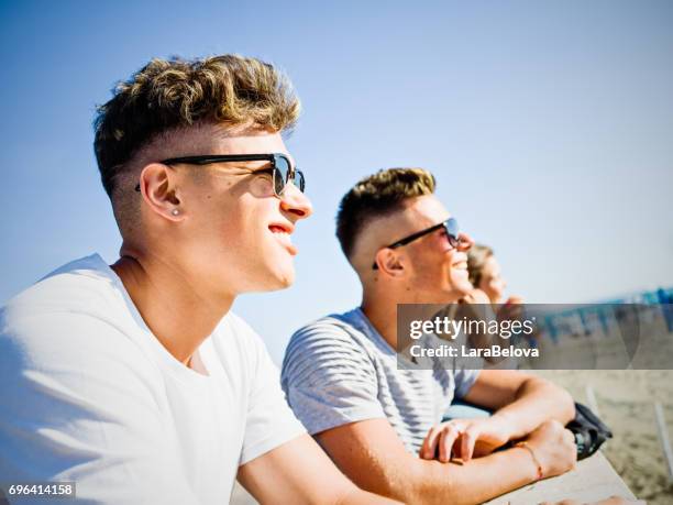 university students in vacation - ariel stock pictures, royalty-free photos & images