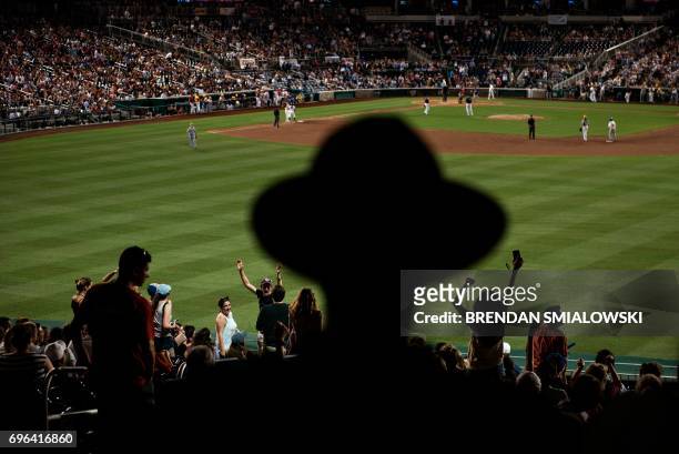 People cheer during the Congressional Baseball Game between Democrats and Republicans at Nationals Stadium June 15, 2017 in Washington, DC. This...