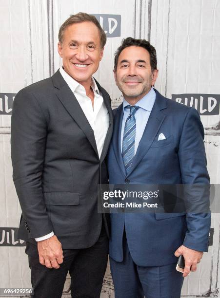 Dr. Terry Dubrow and Dr. Paul Nassif visit Build Studio to discuss "Botched" at Build Studio on June 15, 2017 in New York City.